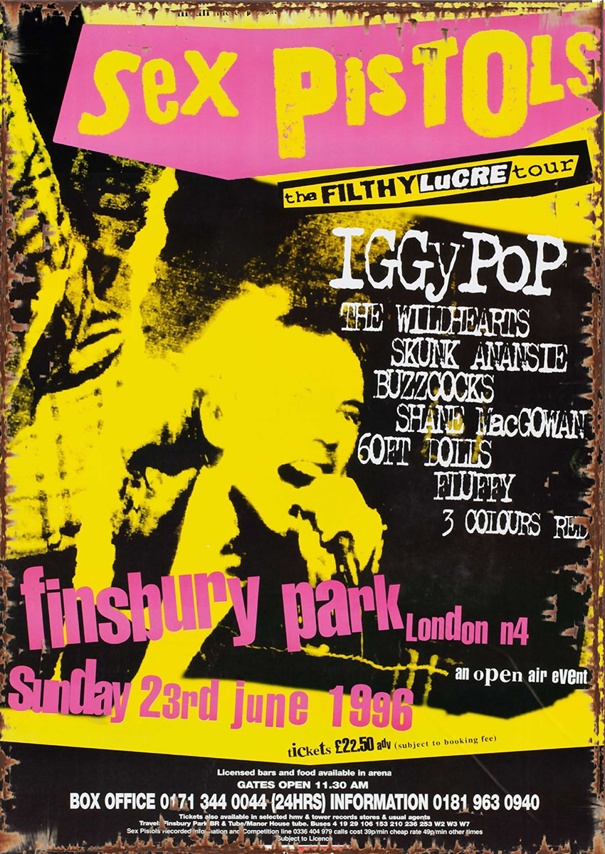 Sex Pistols Filthy Lucre Tour Poster Canvas Print & Poster Wall Art - AI PRINT LAB